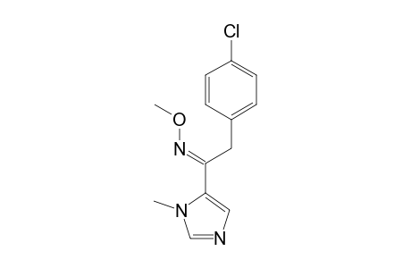 Ethanone, 2-(4-chlorophenyl)-1-(1-methyl-1H-imidazol-5-yl)-, O-methyloxime