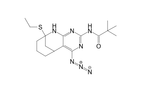 2-Pivaloylamino-4-azido-9-ethylthio-5,6,7,8,9,10-hexahydro-5,9-methanopyrimido[4,5-b]azocine