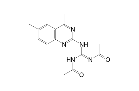 Guanidine, 1,2-diacetyl-3-(4,6-dimethylquinazolin-2-yl)-