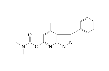 1,4-dimethyl-3-phenyl-1H-pyrazole[3,4-b]pyridin-6-ol, dimethylcarbamate (ester)