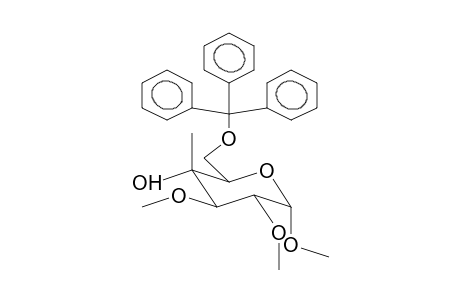 .ALPHA.-D-GLUCOPYRANOSIDE, METHYL 4-C-METHYL-2,3-DI-O-METHYL-6-O-(TR