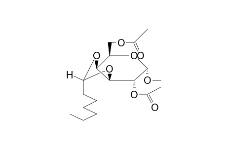 alpha,D-GALACTOPYRANOSIDE, 1-O-METHYL-2,6-O-ACETYL-3,4-O-HEPTYLIDENE-, endo-