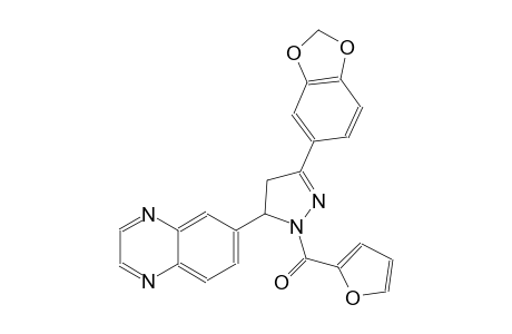 quinoxaline, 6-[3-(1,3-benzodioxol-5-yl)-1-(2-furanylcarbonyl)-4,5-dihydro-1H-pyrazol-5-yl]-