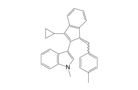 3-(3-Cyclopropyl-1-(4-methylbenzylidene)-1H-inden-2-yl)-1-methyl-1H-indole