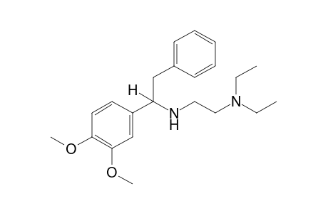 N,N-diethyl-N'-[alpha-(3,4-dimethoxyphenyl)phenethyl]ethylenediamine