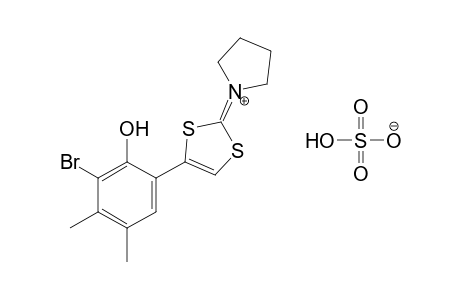 1-[4-(5-bromo-6-hydroxy-3,4-xylyl)-1,3-dithiol-2-ylidene] pyrrolidinium hydrogen sulfate