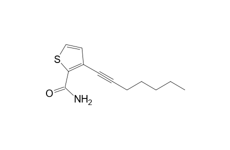 3-(Hept-1-ynyl)thiophene-2-carboxamide
