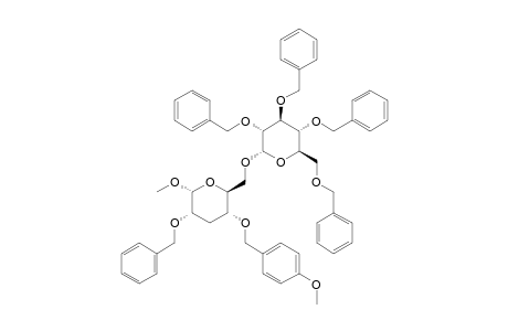 METHYL-2-O-BENZYL-3-DEOXY-4-O-(PARA-METHOXYBENZYL)-6-O-(2,3,4,6-TETRA-O-BENZYL-ALPHA-D-GLUCOPYRANOSYL)-ALPHA-D-RIBOHEXAPYRANOSIDE