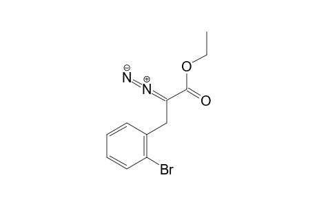 2-diazo-3-(2-bromophenyl)propanoic acid ethyl ester