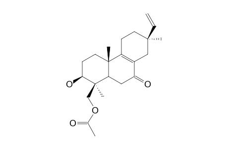 3-BETA-HYDROXY-19-O-ACETYL-PIMARA-8(9),15-DIEN-7-ONE