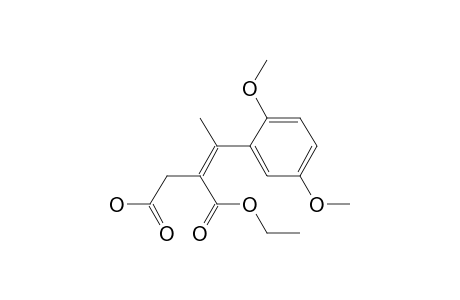 3-Carbethoxy-4-(2,5-dimethoxyphenyl)-4-methyl-3-butenoic acid