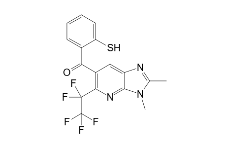 2,3-Dimethyl-6-(2-sulfanylbenzoyl)-5-(pentafluoroethyl)-3H-imidazo[4,5-b]pyridine