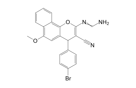 2-Aminomethyleneamino-4-(4-bromophenyl)-6-methoxy-4H-benzo[h]chromene-3-carbonitrile