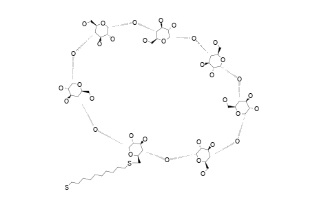 MONO-(6-DEOXY-6-THIODECAMETHYLENETHIOL)-BETA-CYCLODEXTRIN;CD(10)