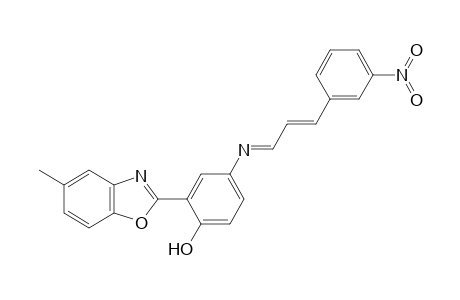 2-(5-Methyl-2-benzoxazolyl)-4-{[3-(3-nitrophenyl)allylidene]amino}phenol