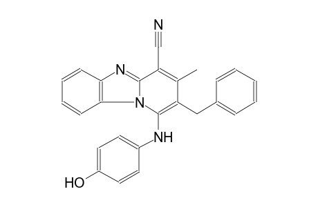 2-benzyl-1-(4-hydroxyanilino)-3-methylpyrido[1,2-a]benzimidazole-4-carbonitrile