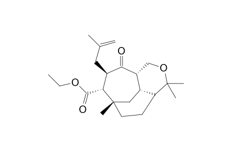 ethyl (1S,8S,10R,11R,13S)-1,5,5-trimethyl-10-(2-methylprop-2-en-1-yl)-9-oxo-6-oxatricyclo[6.3.2.0(4,13)]tridecane-11-carboxylate