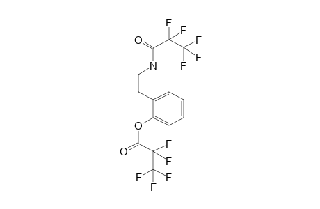 Propanoic acid, pentafluoro-, 2-[2-[(2,2,3,3,3-pentafluoro-1-oxopropyl)amino]ethyl]phenyl ester