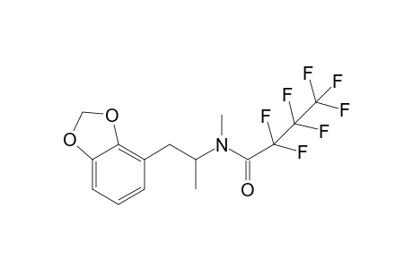 N-(1-(benzo[d][1,3]dioxol-4-yl)propan-2-yl)-2,2,3,3,4,4,4-heptafluoro-N-methylbutanamide