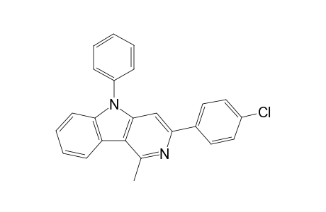 3-(4-chlorophenyl)-1-methyl-5-phenyl-5H-pyrido[4,3-b]indole