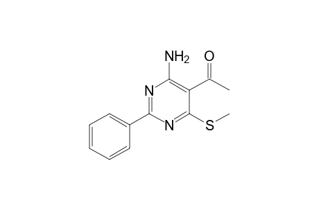 1-(4-amino-6-methylsulfanyl-2-phenyl-pyrimidin-5-yl)ethanone