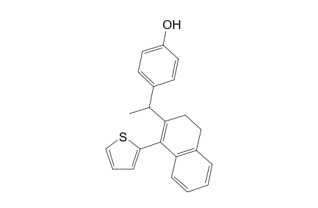 4-(1-(1-(Thiophen-2-yl)-3,4-dihydronaphthalen-2-yl)ethyl)phenol