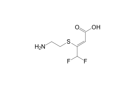 (Z)-3-(2-aminoethylsulfanyl)-4,4-difluoro-but-2-enoic acid