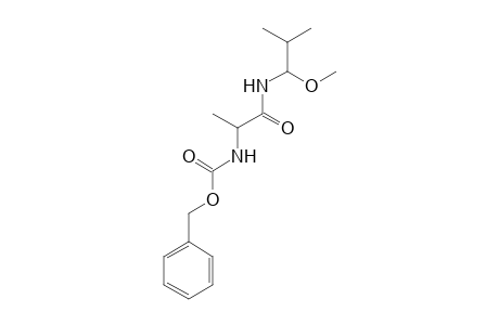 Propanamide, N-(1-methoxy-2-methylpropyl)-2-benzyloxycarbonylamino-