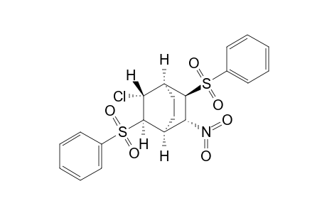 endo/exo-(1S*,2R*,3R*,4R*,5R*,6R*)-2-Chloro-6-nitro-3,5-bis(phenylsulfonyl)bicyclo[2.2.2]octane