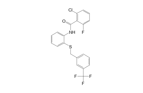 2-chloro-6-fluoro-2'-{[m-(trifluoromethyl)benzyl]thio}benzanilide