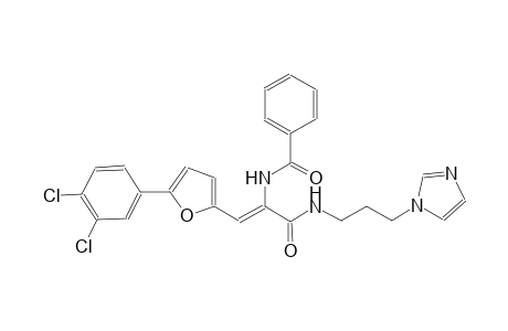 N-[(Z)-2-[5-(3,4-dichlorophenyl)-2-furyl]-1-({[3-(1H-imidazol-1-yl)propyl]amino}carbonyl)ethenyl]benzamide