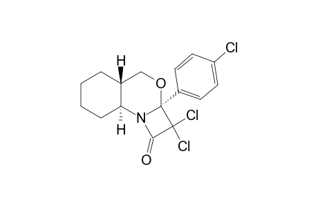 2,2-DICHLORO-2A-R-p-CHLOROPHENYL-2,2A,4A-C,5,6,7,8,8A-C-OCTAHYDRO-1H,4H-ACETO-[1,2-A]-[1,3]-BENZOXAZIN-1-ONE