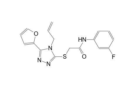 acetamide, N-(3-fluorophenyl)-2-[[5-(2-furanyl)-4-(2-propenyl)-4H-1,2,4-triazol-3-yl]thio]-