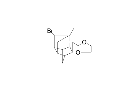 2-(7-bromo-6-methylpentacyclo[6.3.0.0~2,6~.0~3,10~.0~5,9~]undec-4-yl)-1,3-dioxolane