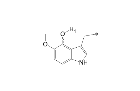 5-MeO-2-Me-DIPT-M (HO-aryl-glucuronide) MS3_1