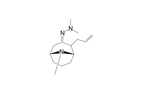 2-Allyl-3-(2,2-dimethylhydrazono)-9-methyl-9-azabicyclo[3.3.1]nonane