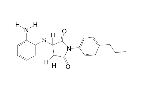 2-[(o-aminophenyl)thio]-N-(p-propylphenyl)succinimide