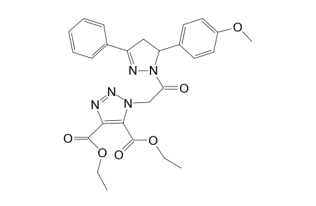 diethyl 1-{2-[5-(4-methoxyphenyl)-3-phenyl-4,5-dihydro-1H-pyrazol-1-yl]-2-oxoethyl}-1H-1,2,3-triazole-4,5-dicarboxylate