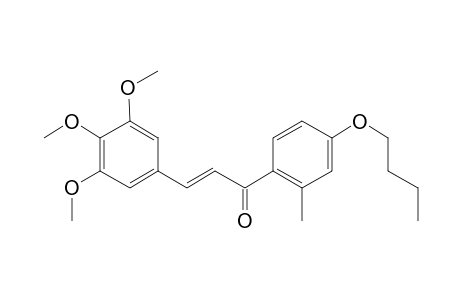 4'-(N-Butyl)oxy-2'-methyl-3,4,5-trimethoxychalcone (isomer 1)