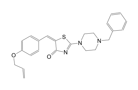 (5E)-5-[4-(allyloxy)benzylidene]-2-(4-benzyl-1-piperazinyl)-1,3-thiazol-4(5H)-one