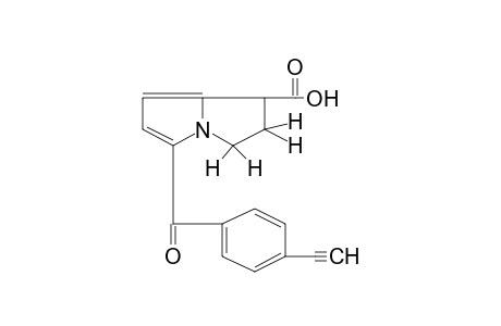 2,3-dihydro-5-(p-ethynylbenzoyl)-1H-pyrrolizine-1-carboxylic acid