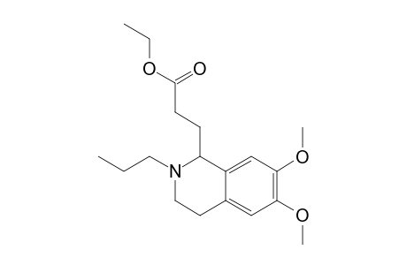 3-(6,7-DIMETHOXY-2-PROPYL-1,2,3,4-TETRAHYDRO-ISOQUINOLIN-1-YL)-PROPANOATE