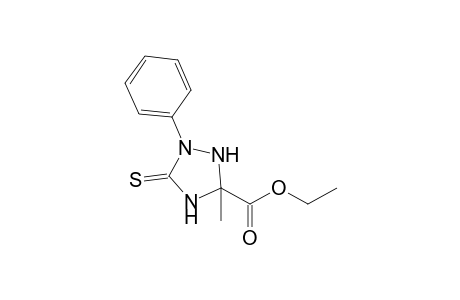 5-Ethoxycarbonyl-5-methyl-2-phenyl[1,2,4]triazolidine-3-thione