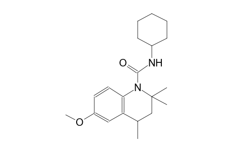 N-cyclohexyl-6-methoxy-2,2,4-trimethyl-3,4-dihydro-1(2H)-quinolinecarboxamide