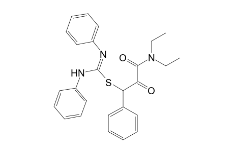 3-(Diethylamino)-2,3-dioxo-1-phenylpropyl N,N'-diphenylimidothiocarbamate