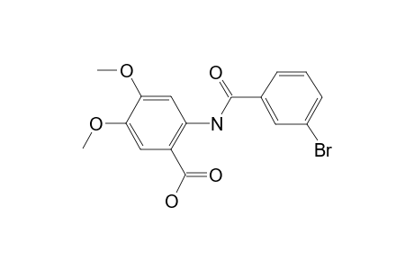 2-[(3-Bromophenyl)carbonylamino]-4,5-dimethoxy-benzoic acid