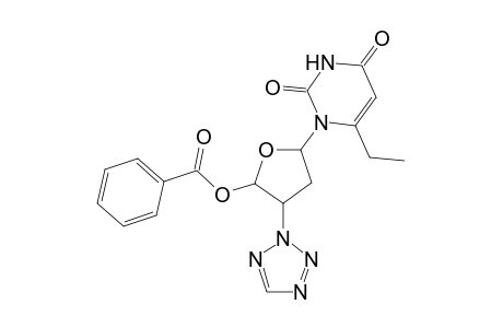 5'-O-Benzoyl-3'-(2-tetrazolyl)-2',3'-dideoxythymidine