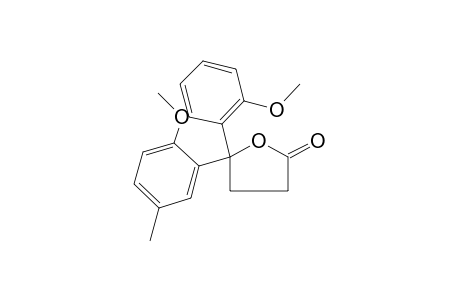 4-hydroxy-4-(6-methoxy-m-tolyl)-4-(o-methoxyphenyl)butyric acid, gamma-lactone