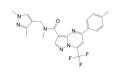N-[(1,3-dimethyl-1H-pyrazol-4-yl)methyl]-N-methyl-5-(4-methylphenyl)-7-(trifluoromethyl)pyrazolo[1,5-a]pyrimidine-3-carboxamide