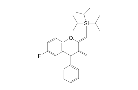 2-(Z)-Triisopropylsilylmethylene-3-methylidene-4-phenyl-6-fluoro-chromane